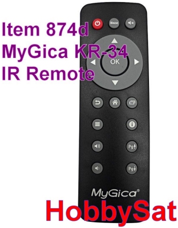 Front - MyGica KR34 factory infrared remote control XBMC Android Front - MyGica KR34 factory infrared remote control XBMC Android